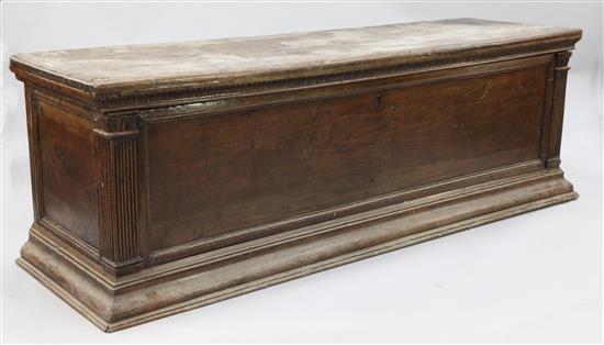 An 18th century Italian cassone, 6ft 4in.